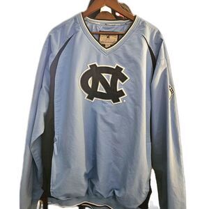 Men's UNC Tarheel Carolina Blue Pullover Windbreaker 2XL
